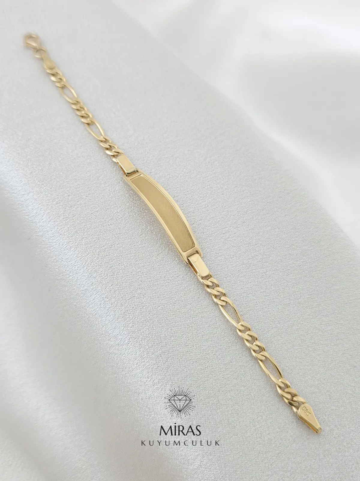 14 Ayar Altın - Gurmet Zincir Çocuk Bilekliği - K14KNY7