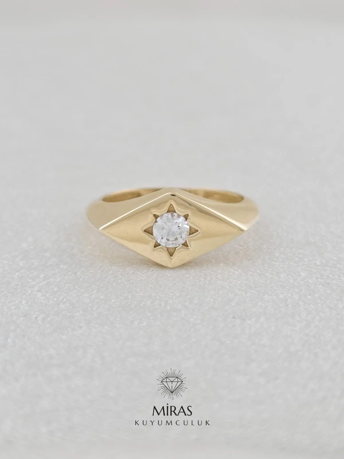 14 Ayar Altın - Kuzey Yıldız Spor Yüzük - 14YZK924