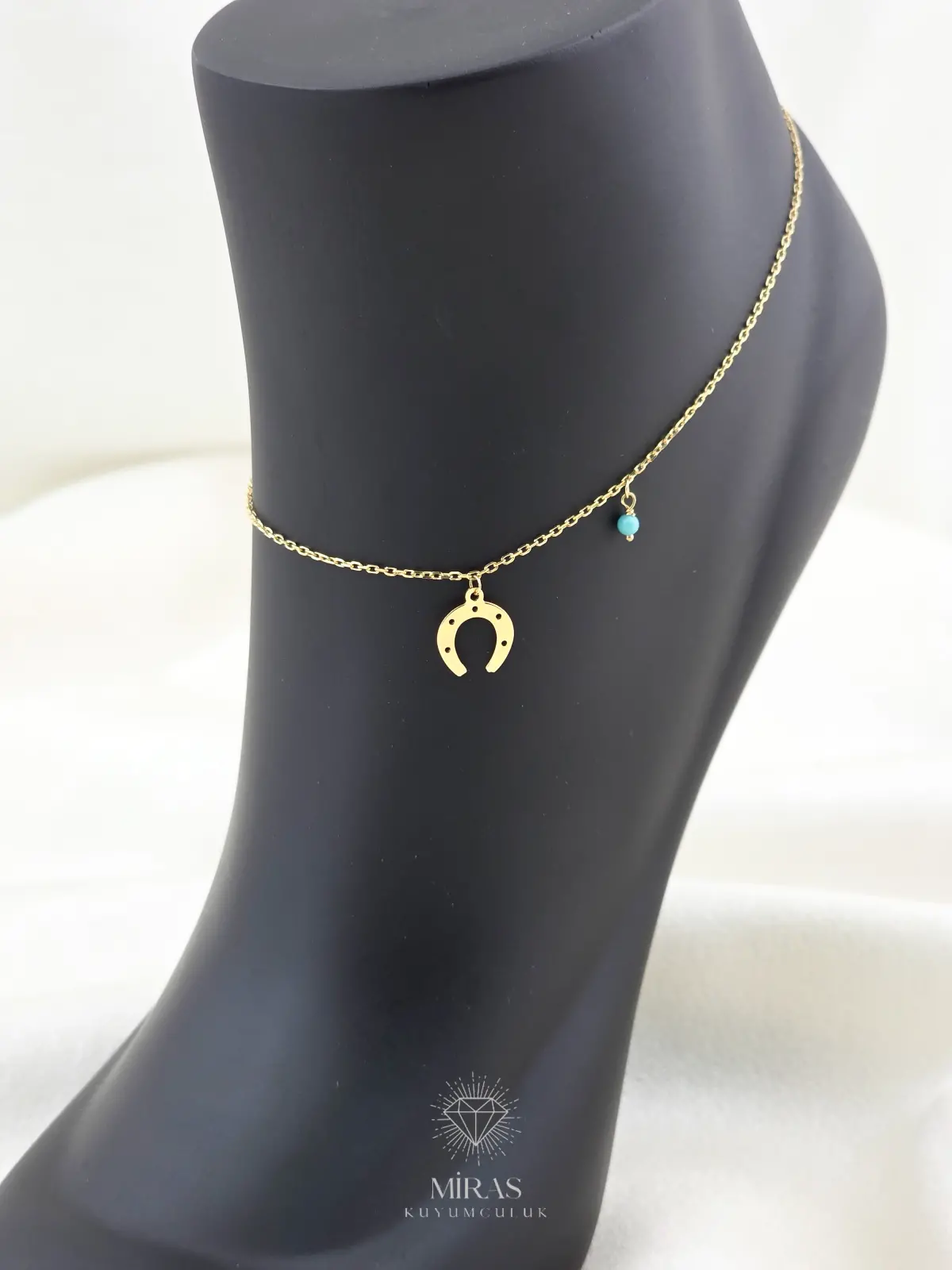 14 Ayar Altın - Şans Nalı Desenli Halhal - K14HALHAL6