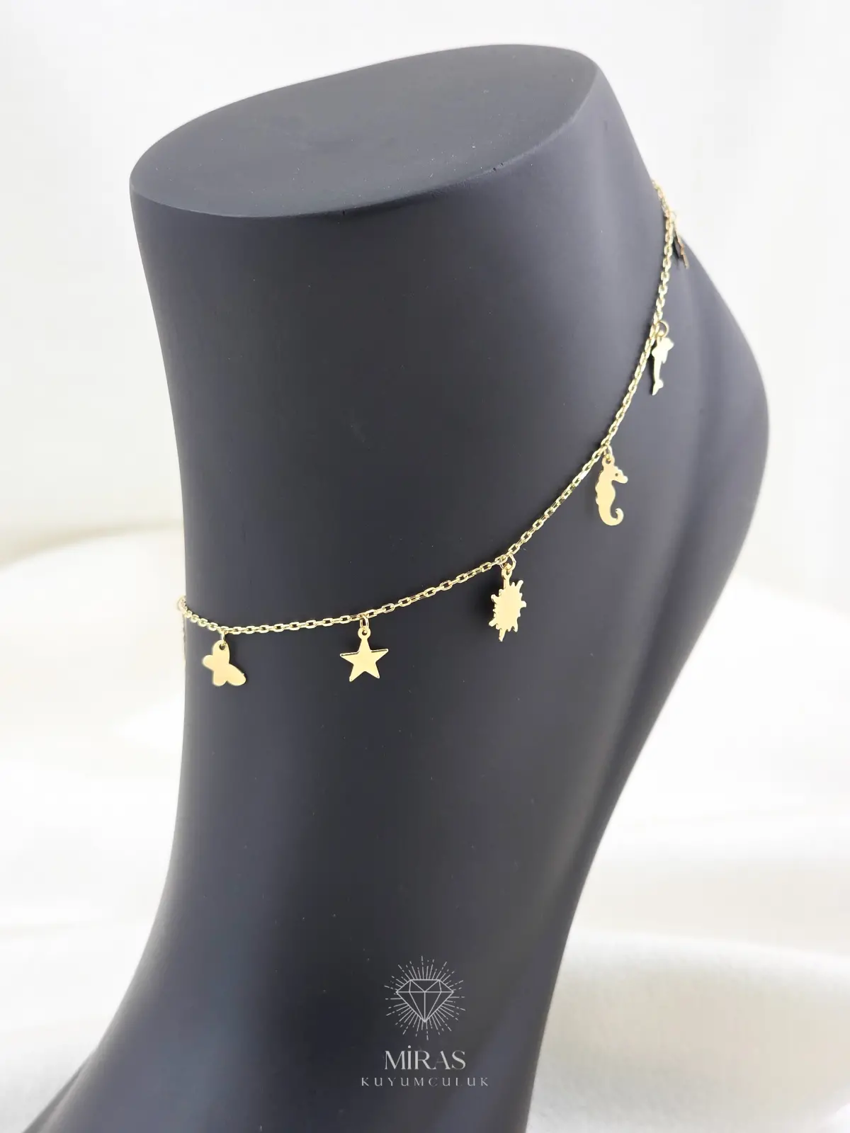 14 Ayar Altın - Taşsız Desenli Halhal - K14HALHAL21