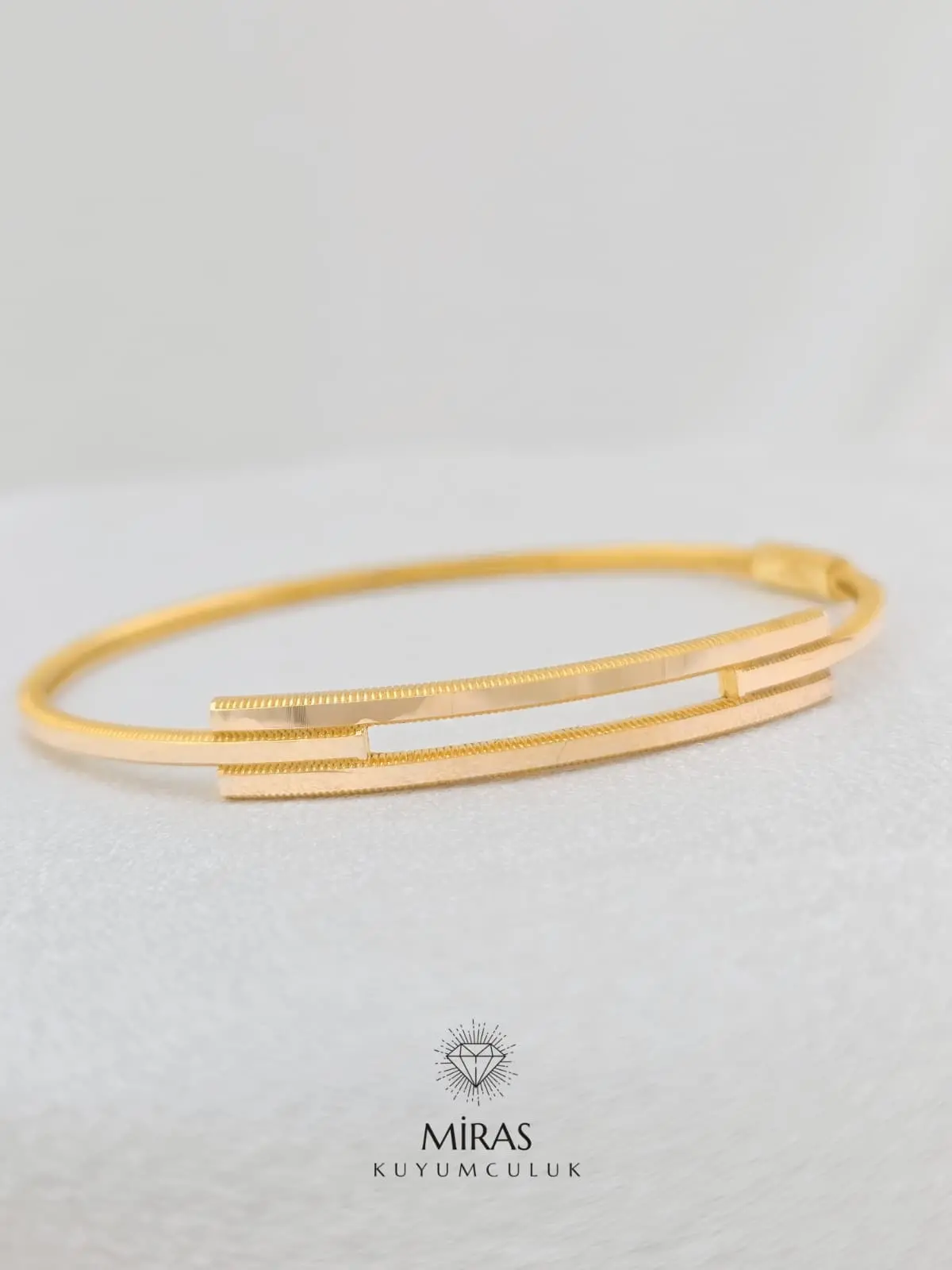 14 Ayar Altın - Ajda İkili Kaburga Kelepçe - K14KLP66