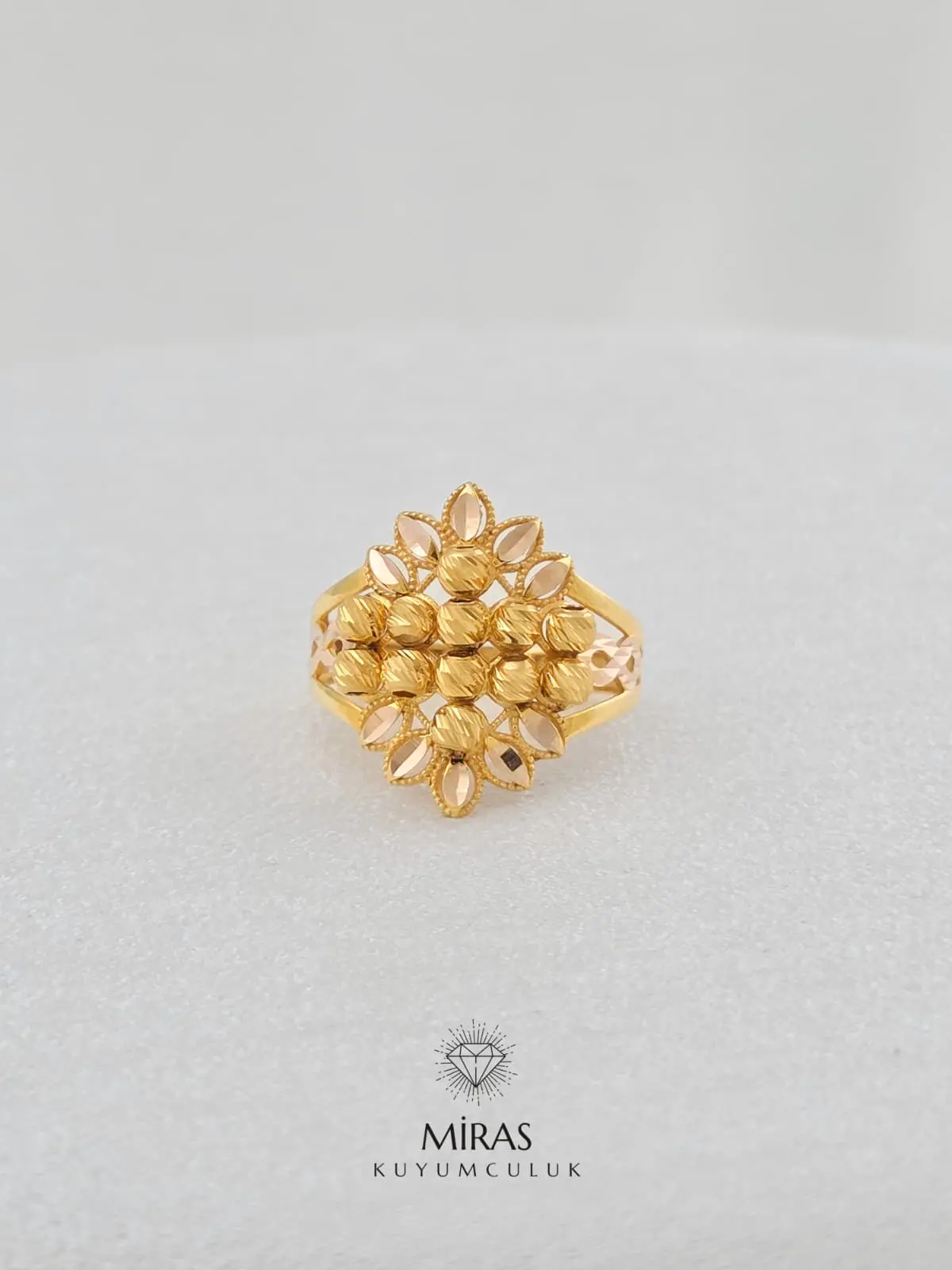 14 Ayar Altın - Dorika Sonsuzluk Detaylı Yüzük -K14YZK299