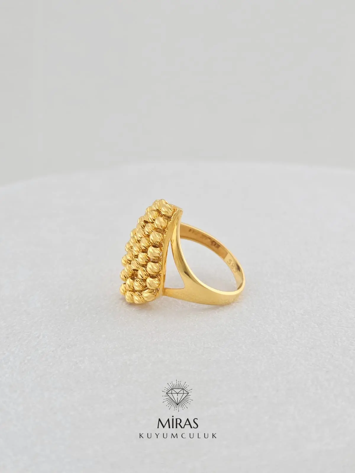 14 Ayar Altın - Dorika Yüzük - K14YZK165