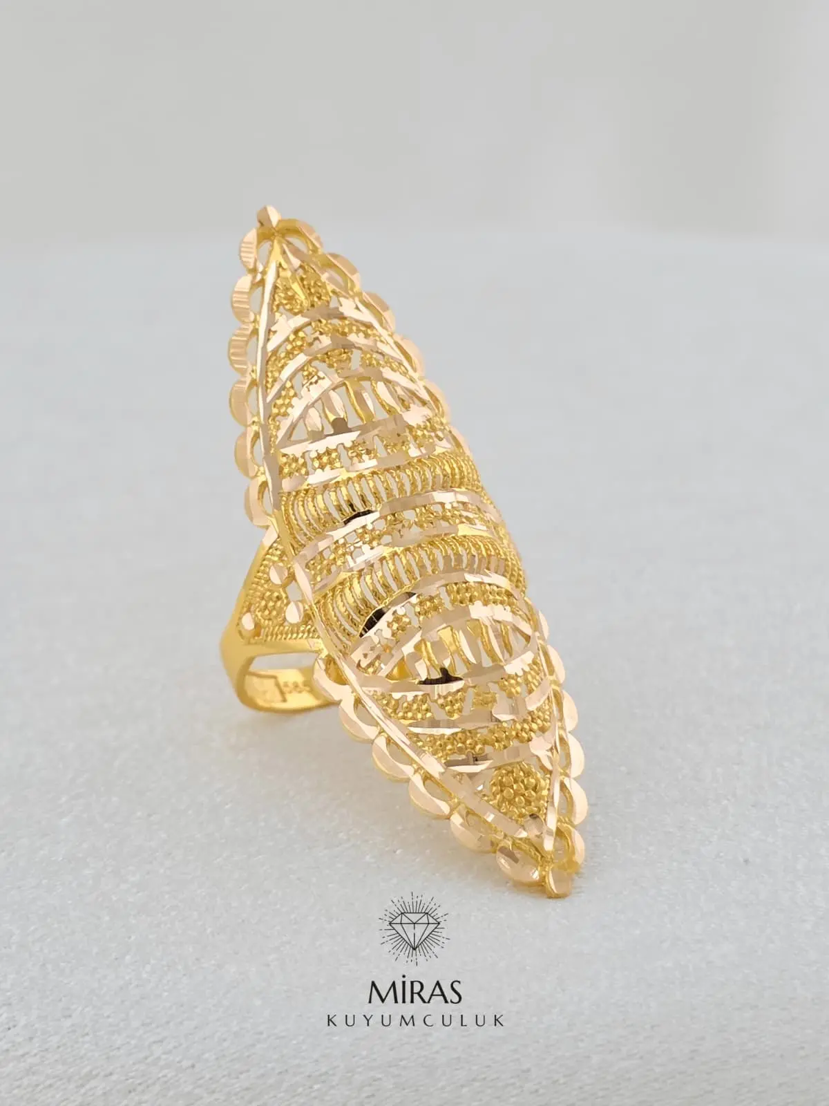 14 Ayar Altın - Hint Yüzük - 14YZK982