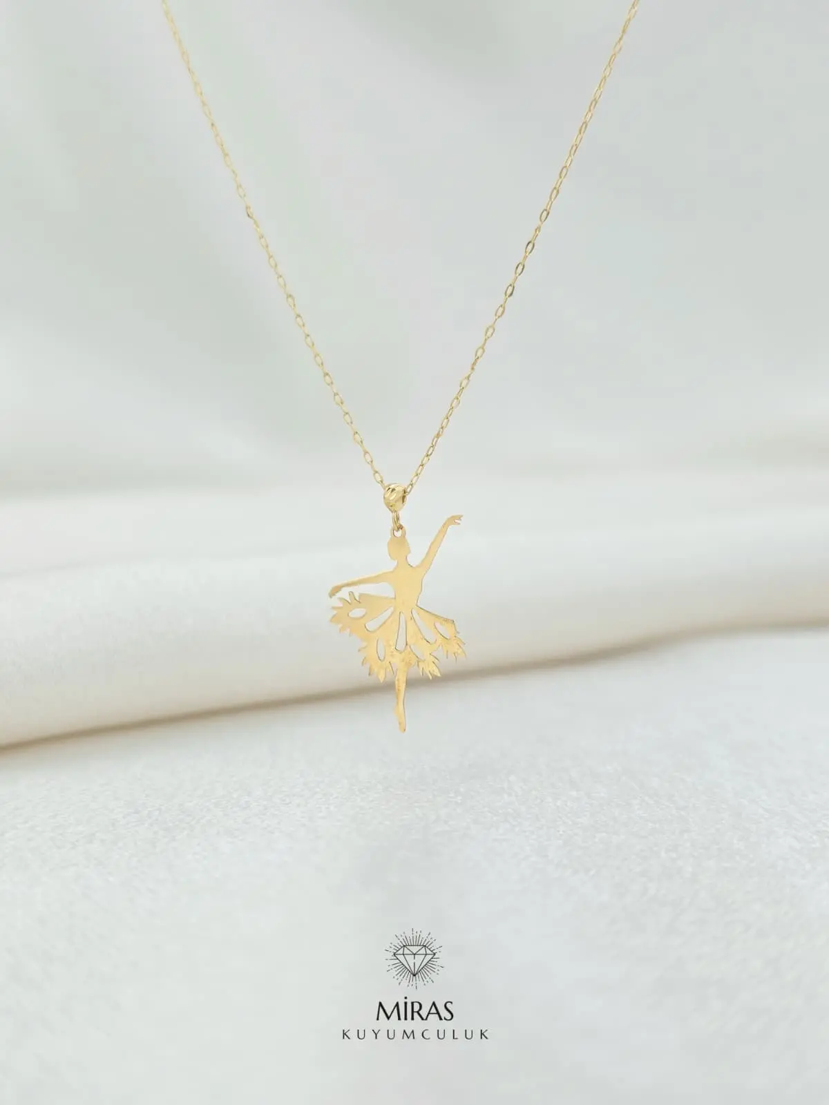 14 Ayar Altın - Balerin Kolye - 14KLY357