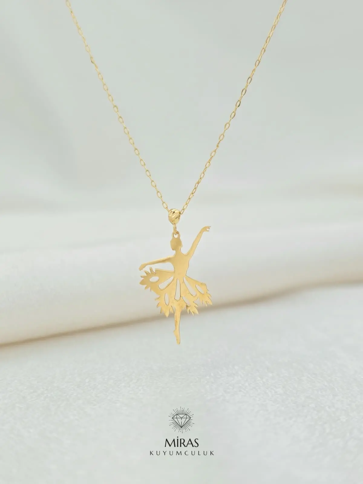 14 Ayar Altın - Balerin Kolye - 14KLY357