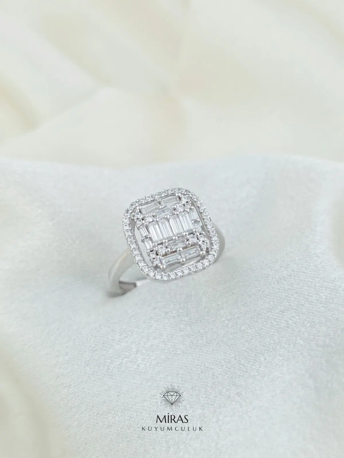 14 Ayar Altın - Baget Yüzük - K14YZK318