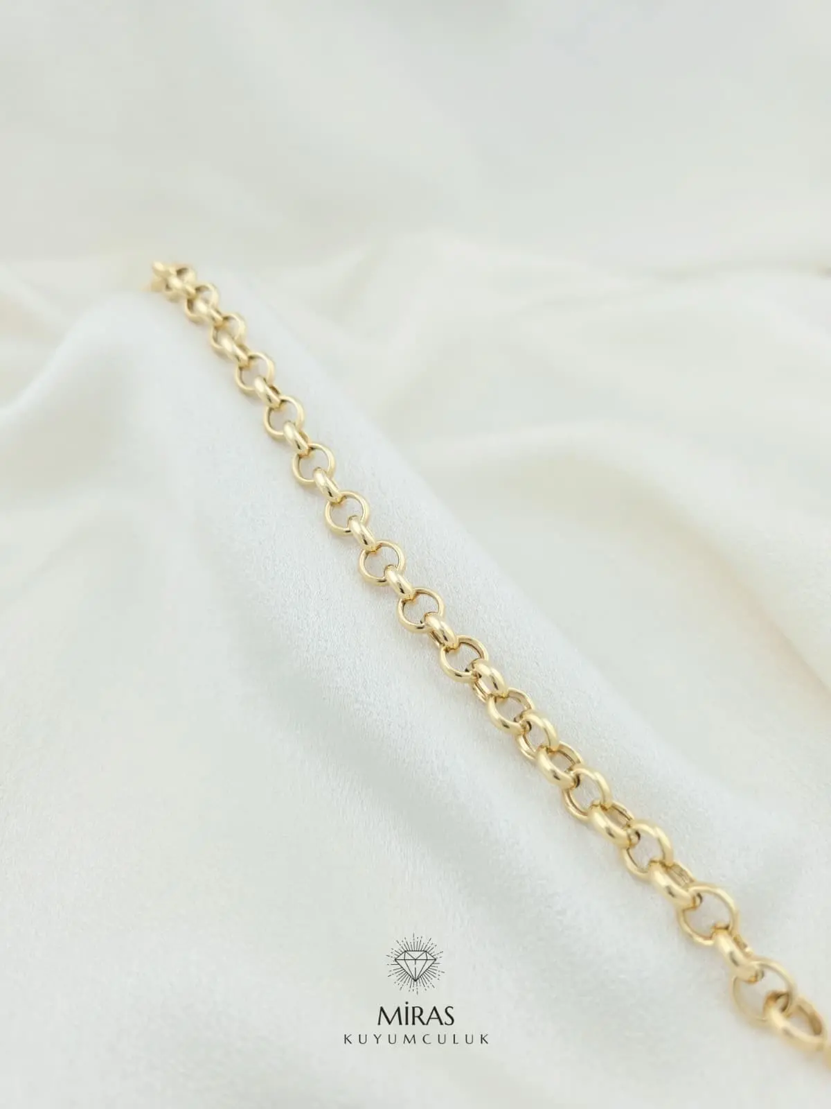 14 Ayar Altın - Doc Zincir Bileklik - 14BLK1066