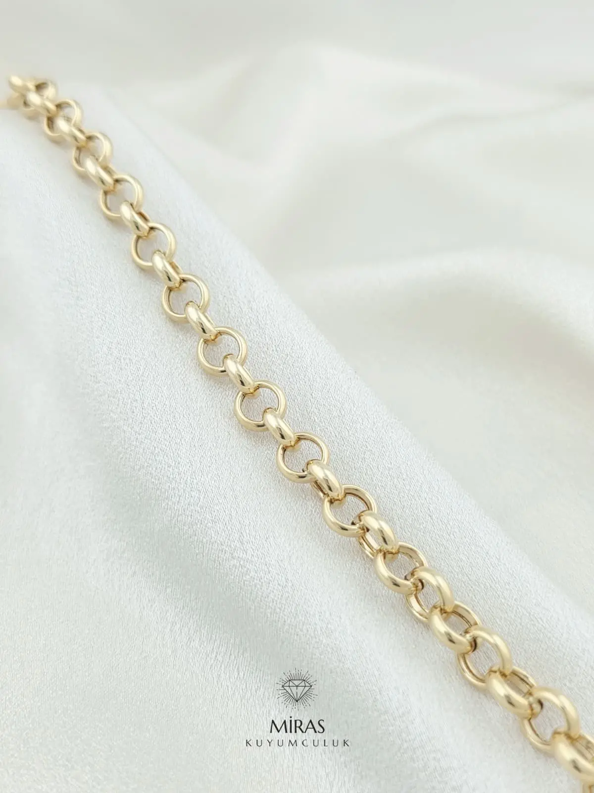 14 Ayar Altın - Doc Zincir Bileklik - 14BLK1066