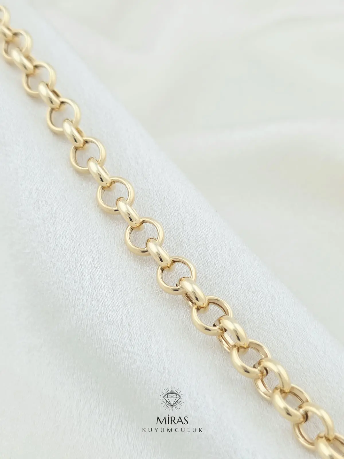 14 Ayar Altın - Doc Zincir Bileklik - 14BLK1066