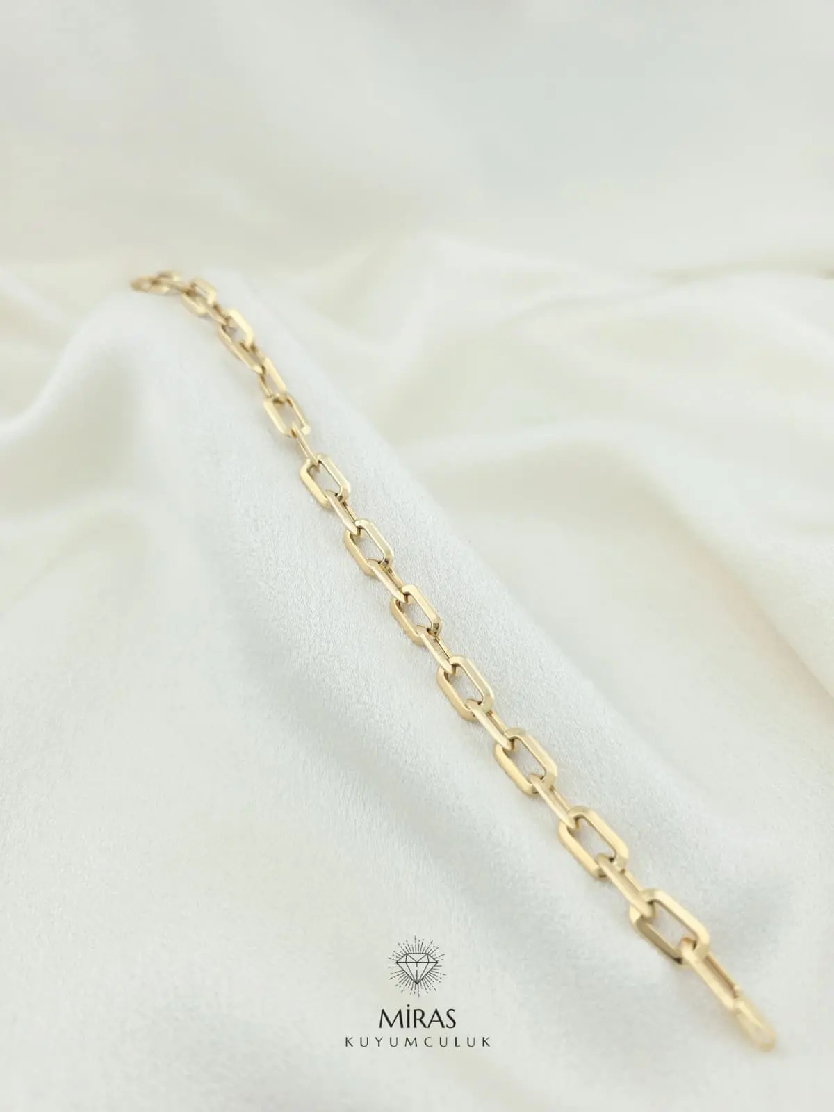 14 Ayar Altın - Ataç Bileklik - 14BLK1060