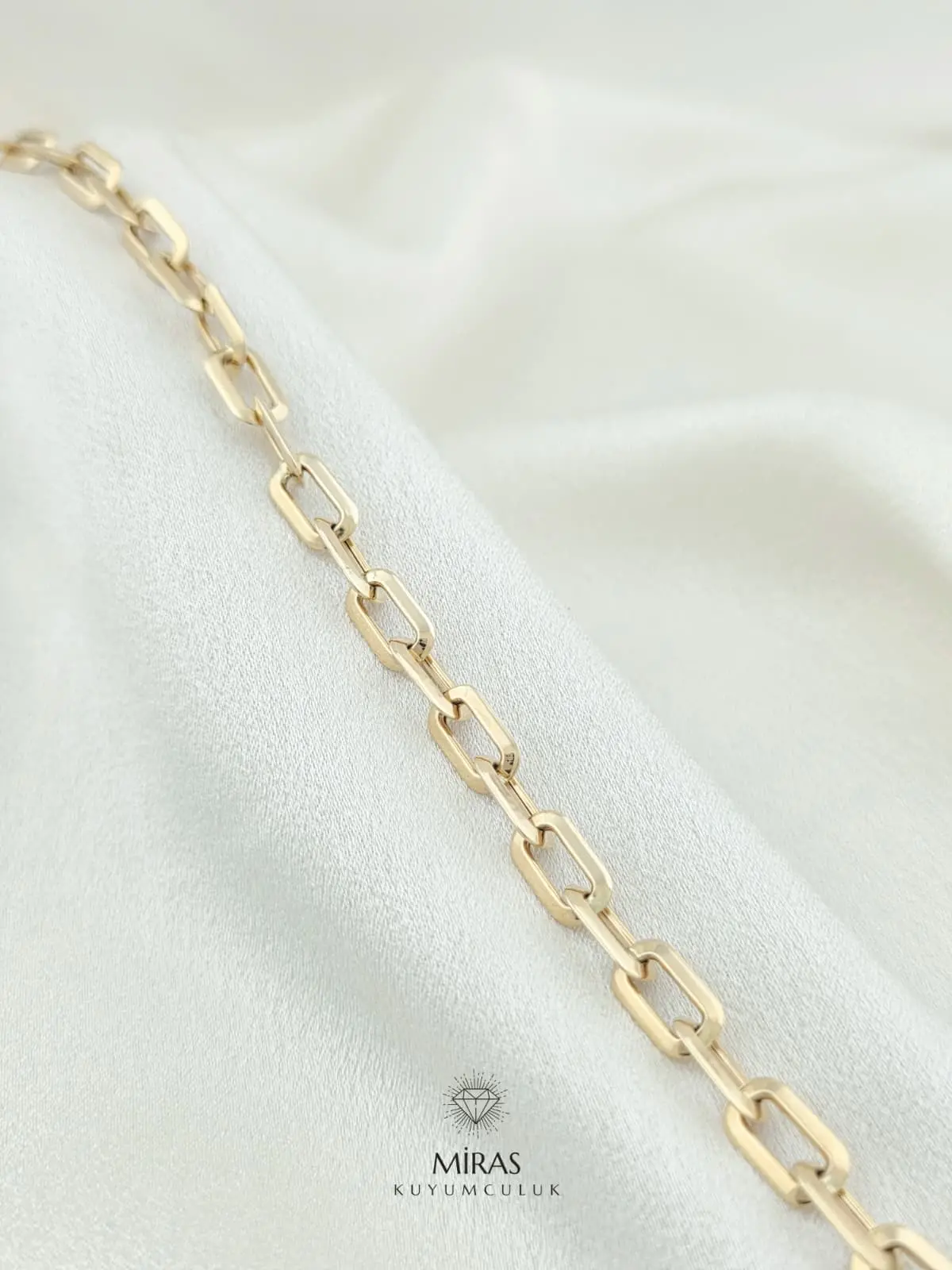 14 Ayar Altın - Ataç Bileklik - 14BLK1060