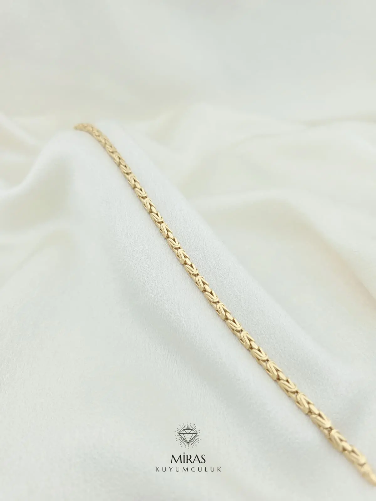 14 Ayar Altın - Kral Zincir Bileklik - 14BLK1073