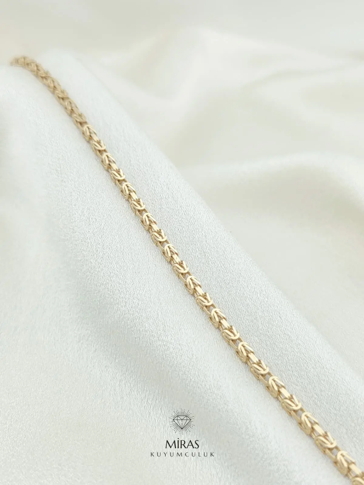 14 Ayar Altın - Kral Zincir Bileklik - 14BLK1072